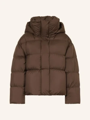 Jnby Kurtka Puchowa Z Odpinanym Kapturem braun