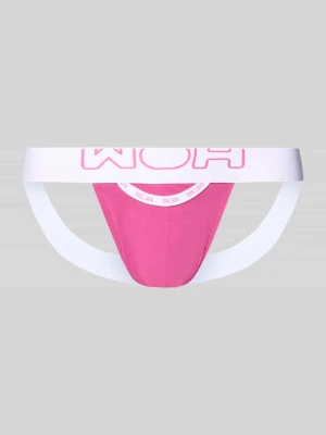 Jockstrap o kroju slim fit z wyhaftowanym logo model 'Fun' WOH