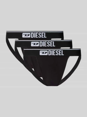 Jockstrapy z elastycznym pasem z logo w zestawie 3 szt. model ‘UMBR’ Diesel