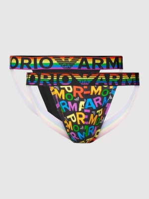 Jockstrapy z tkanym logo model ‘RAINBOW’ Emporio Armani