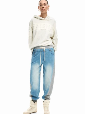 Jeansowe spodnie jogger Desigual