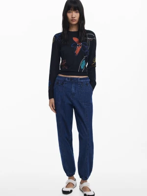 Jogger jeans z mankietami Desigual