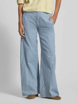 Jogger spodnie z wiązanym paskiem i wpuszczanymi kieszeniami Guess Jeans