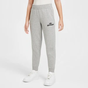 Joggery dla dużych dzieci Nike Club Fleece - Szary