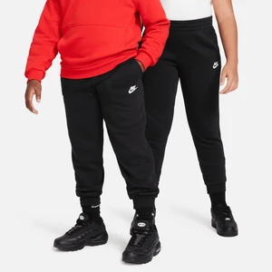 Joggery dla dużych dzieci Nike Club Fleece (szersze rozmiary) - Czerń
