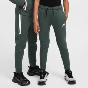 Joggery dla dużych dzieci o designie odbijającym światło Nike Sportswear Tech Fleece - Zieleń