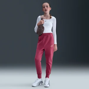 Joggery o kroju oversize dla dużych dzieci (dziewcząt) Nike Club Fleece - Fiolet