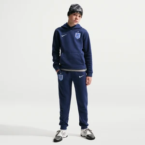Joggery piłkarskie dla dużych dzieci (chłopców) Nike Anglia Club Fleece - Niebieski