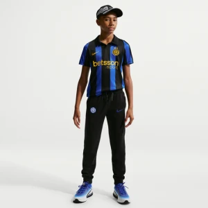 Joggery piłkarskie dla dużych dzieci (chłopców) Nike Inter Mediolan Club - Czerń