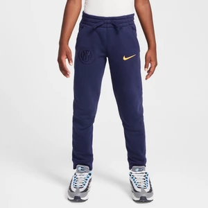 Joggery piłkarskie dla dużych dzieci (chłopców) Nike Inter Mediolan Club Fleece (wersja trzecia) - Niebieski