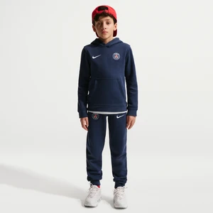 Joggery piłkarskie dla dużych dzieci (chłopców) Nike Paris Saint-Germain Club Fleece - Niebieski