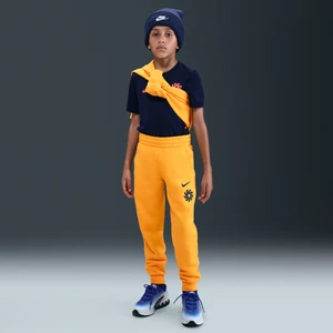 Joggery piłkarskie dla dużych dzieci Erling Haaland Club Fleece - Żółty Nike