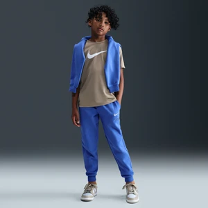 Joggery z dzianiny dla dużych dzieci (chłopców) Nike Sportswear - Niebieski