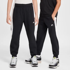 Joggery z dzianiny dla dużych dzieci Nike Air - Czerń