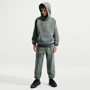 Joggery z dzianiny dla dużych dzieci Nike Air - Szary
