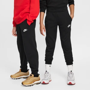 Joggery z dzianiny dresowej dla dużych dzieci Nike Club Fleece - Czerń