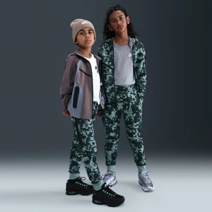 Joggery z dzianiny w moro dla dużych dzieci (chłopców) Nike Tech - Zieleń