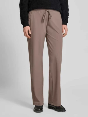 Jogpants o prostych nogawkach z hightech jersey model 'CANDICE' RAFFAELLO ROSSI