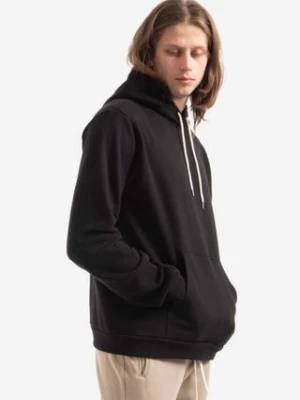 John Elliott bluza bawełniana męska kolor czarny z kapturem gładka Beach Hoodie B121B0010A B121B0010A-CZARNY