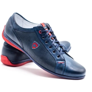 Joker Buty męskie casual 295J granatowe niebieskie