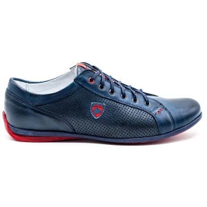 Joker Buty męskie casual 295J granatowe niebieskie