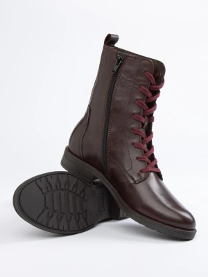 JOLANA & FENENA Skórzane botki w kolorze brązowym rozmiar: 37