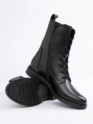 JOLANA & FENENA Skórzane botki w kolorze czarnym rozmiar: 37