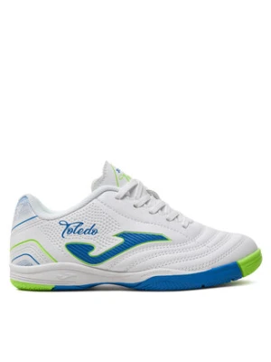 Joma Buty do piłki nożnej Toledo Jr Indoor TOJW2402IN Biały