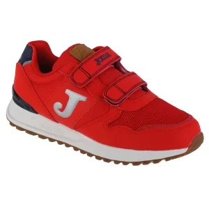 Joma J.200 Jr 2306 J200S2306V, Dla chłopca, Czerwone, buty sneakers, przewiewna siateczka, rozmiar: 33