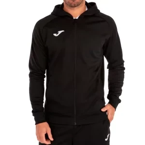 Joma Menfis Hoodie 101303-100, Męskie, Czarne, bluzy, poliester, rozmiar: L