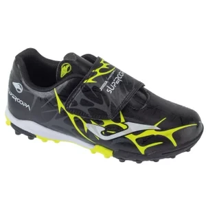 Joma Super Copa Jr 2501 TF SCJW2501TFV, Dla chłopca, Czarne, buty piłkarskie - turfy, skóra syntetyczna, rozmiar: 29