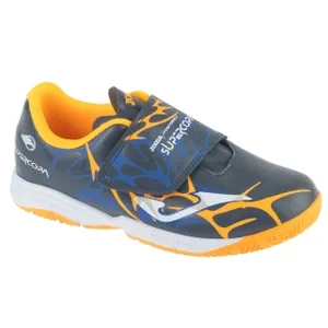 Joma Super Copa Jr 2503 INV SCJW2503INV, Dla chłopca, Granatowe, buty halowe - halówki, skóra syntetyczna, rozmiar: 27