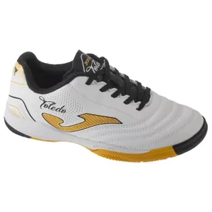 Joma Toledo Jr 2502 IN TOJW2502IN, Dla chłopca, Białe, buty halowe - halówki, skóra syntetyczna, rozmiar: 27