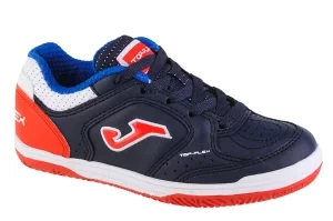 Joma Top Flex Jr 2243 IN TPJW2243IN, Dla chłopca, Granatowe, buty halowe - halówki, skóra syntetyczna, rozmiar: 27