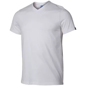 Joma Versalles Short Sleeve Tee 101740-200, Męskie, Białe, t-shirty, bawełna, rozmiar: XL