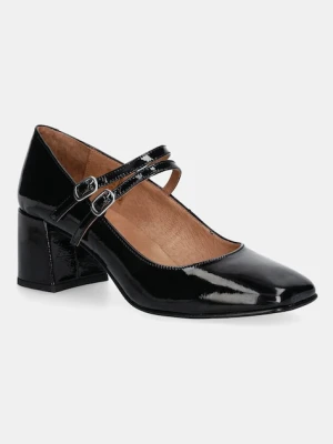 Jonak czółenka skórzane ALIENAR VERNIS PLISSE