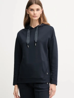 Joop! bluza damska kolor granatowy z kapturem gładka 30032522 10007096