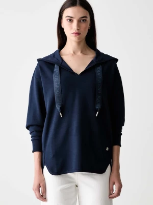 Joop! bluza damska z bawełną granatowy