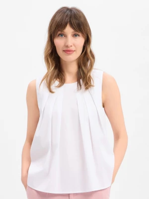 JOOP! Bluzka damska - Barbarine Kobiety Bawełna biały,