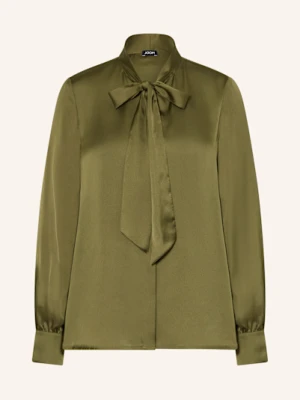 Joop! Bluzka Z Satyny Z Kokardą gruen