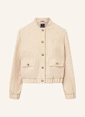 Joop! Bluzon Z Tweedu Jewel Z Błyszczącą Przędzą beige