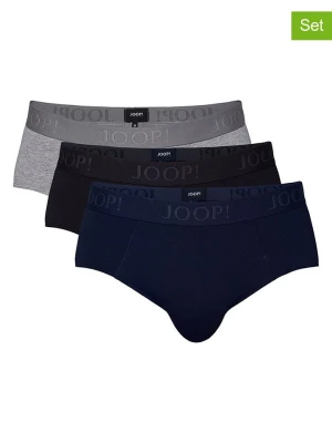 Joop! Bodywear Slipy (3 pary) w kolorze szarym, czarnym i granatowym rozmiar: L