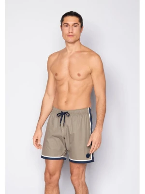 Joop! Bodywear Szorty kąpielowe w kolorze beżowym rozmiar: L