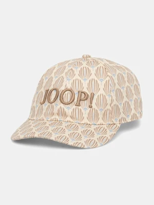 Joop! czapka z daszkiem bawełniana kolor beżowy 30047868