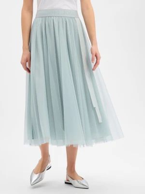 JOOP! Damska tiulowa spódnica - Frida Kobiety Sztuczne włókno niebieski jednolity,