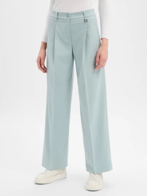 JOOP! Damskie spodnie garniturowe - perłowe Kobiety Sztuczne włókno zielony jednolity,