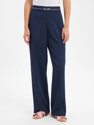 JOOP! Damskie spodnie materiałowe - Piara Kobiety Sztuczne włókno niebieski jednolity,