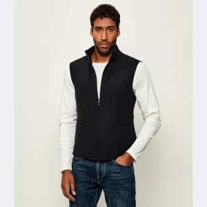 Joop! Dwustronny bezrękawnik Wake-J2 | Slim Fit | z dodatkiem wełny