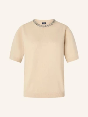 Joop! Dzianinowa Bluzka Krissi Z Kamieniami Ozdobnymi beige