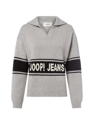Joop Jeans Damski sweter z dzianiny - Kilo Kobiety Bawełna szary marmurkowy,
